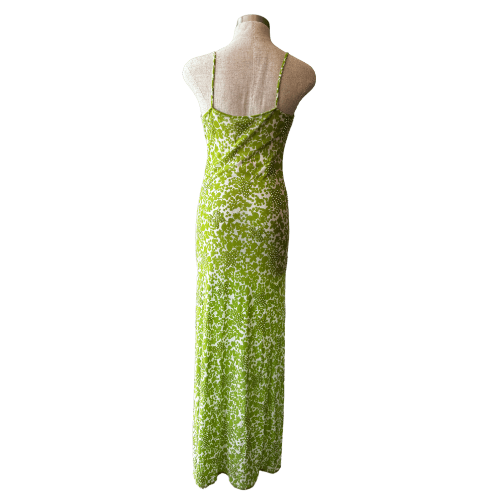 Image of VIVIENNE TAM GREEN BEADED DRESS