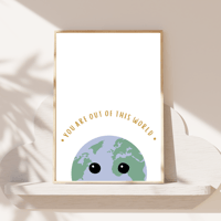 Image 2 of Peeking Earth - Out Of This World Print