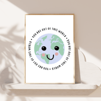 Image 3 of Happy Earth - Out Of This World Print