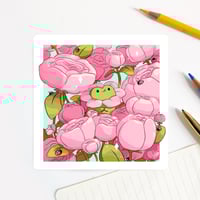 Flower Bean Frog Postcard