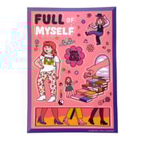 Image 1 of "Full of Myself" sticker sheet
