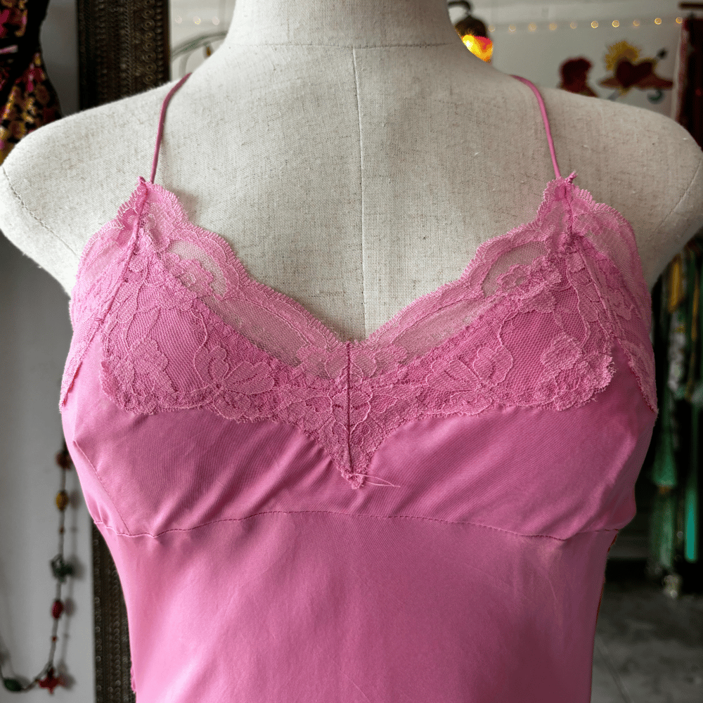 Image of MANOUSH PINK SLIP DRESS