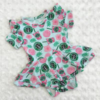 Green Starbs Romper