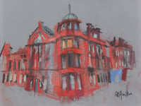 Image 2 of Old District Court, Glasgow - Charcoal and Soft Pastels on Card 