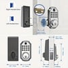 Fingerprint Smart Deadbolt Lock - Backlit Keypad, Auto Lock, Voice Prompt, Long Battery Life