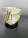 #03 Porcelain landscape beaker cup