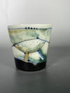 #04 Porcelain landscape beaker cup