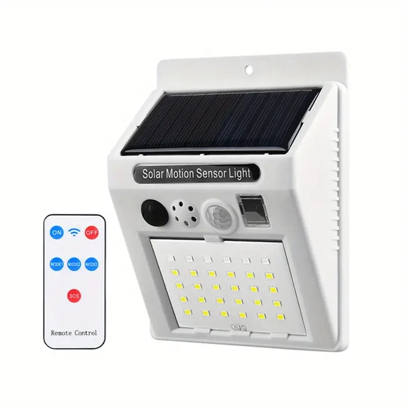 Solar Security Light Alarm - Waterproof PIR LED Motion Sensor, 129dB Loud Siren, Outdoor Use