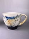 #09 Porcelain Landscape handled cup