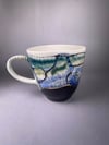  #10 Porcelain Landscape Handled Cup