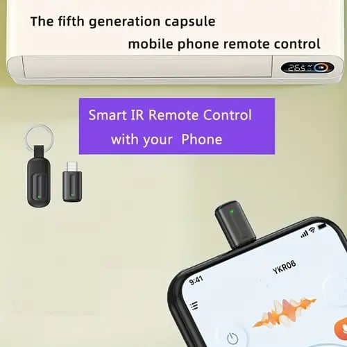 Fifth-Generation Capsule Phone - Android Type-C, Infrared Remote Control, Smart Home Adapter