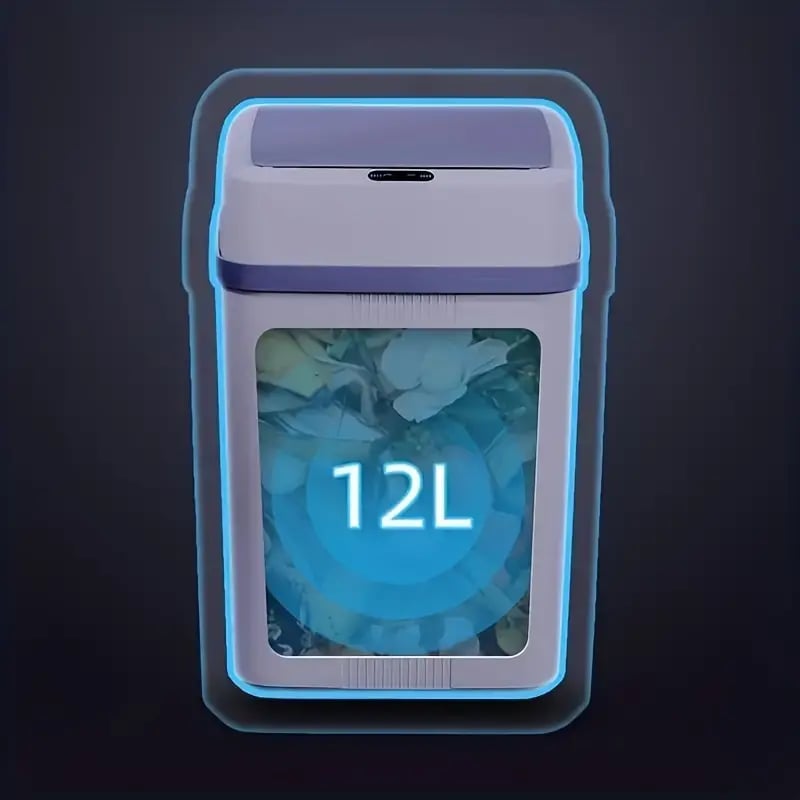 Automatic Touchless Trash Can - Battery Powered, Ideal for Kitchen, Bathroom, Bedroom, Office