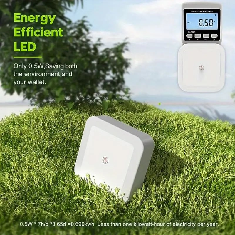 Smart LED Night Light - White Warm, Ideal for Bathroom, Stairs, Corridor, Smart Home Integration