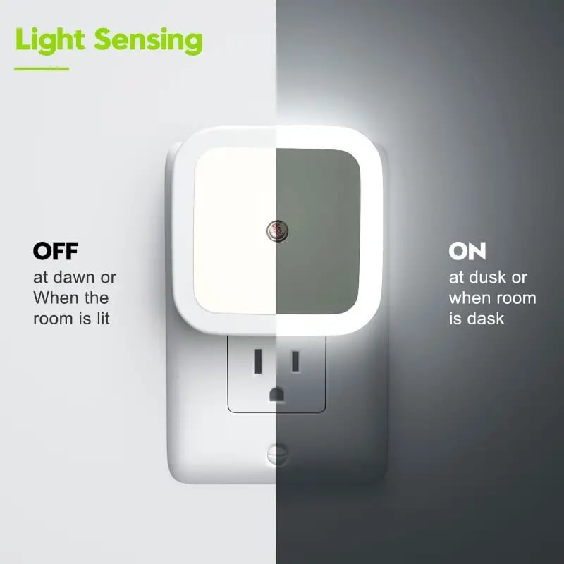 Smart LED Night Light - White Warm, Ideal for Bathroom, Stairs, Corridor, Smart Home Integration