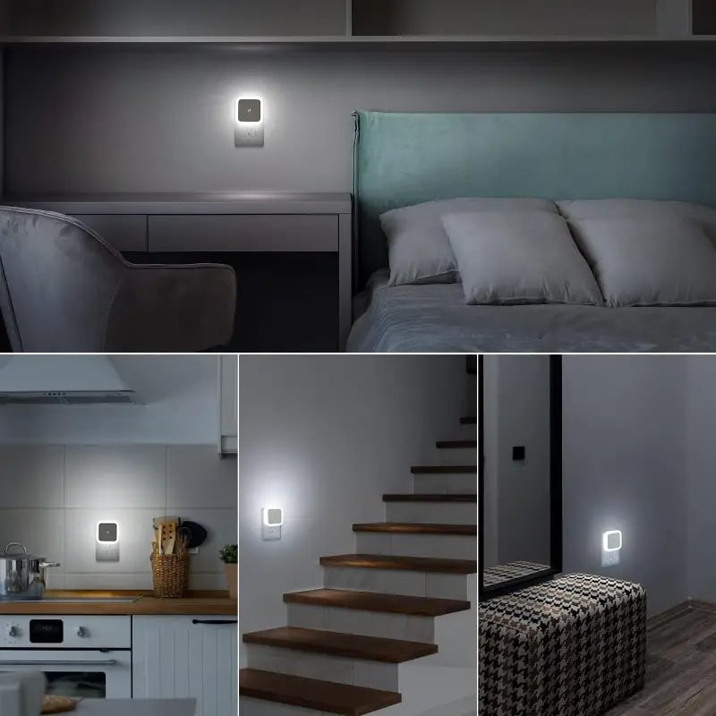 Smart LED Night Light - White Warm, Ideal for Bathroom, Stairs, Corridor, Smart Home Integration