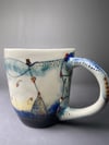 #12 Porcelain Landscape Handled cup