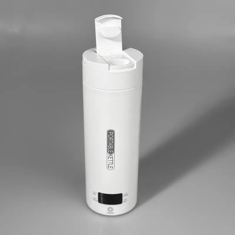 Portable Electric Travel Kettle - Stainless Steel, 16.91oz, Auto Shut-off, 4 Preset Heating Settings