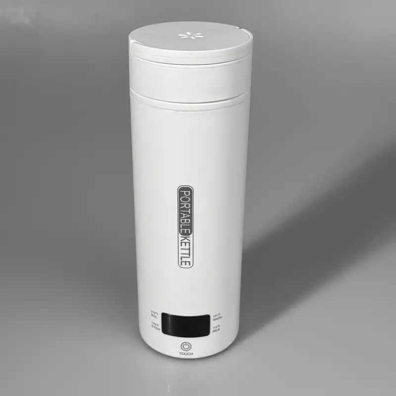 Portable Electric Travel Kettle - Stainless Steel, 16.91oz, Auto Shut-off, 4 Preset Heating Settings