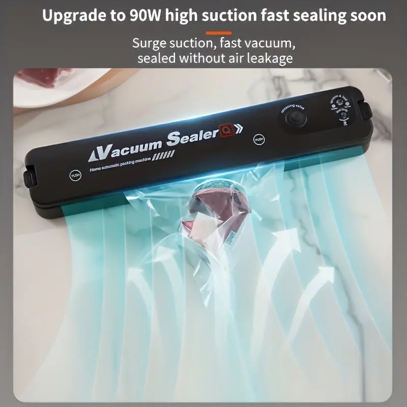 Household Vacuum Sealing Machine Set - 60pcs, Easy to Operate, Ideal for Dry and Soft Food Storage
