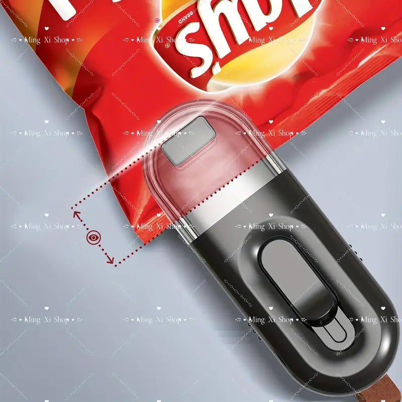 Mini Vacuum Sealer - 2-in-1 Heat Sealer & Cutter, Portable Thermal Sealer for Plastic Bag Storage