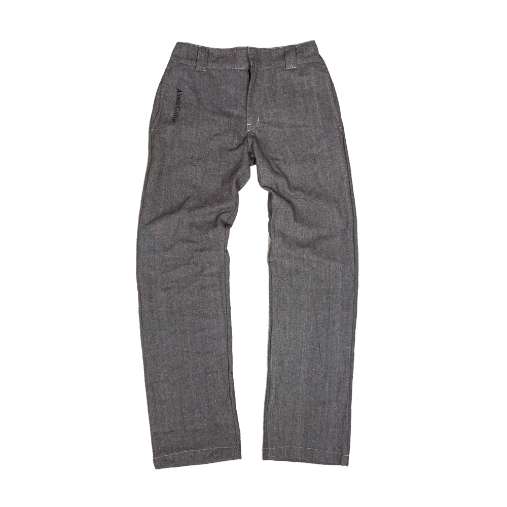 Image of Raw linen pants - Palm brown