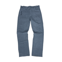 Image 1 of Raw linen pants - sea blue