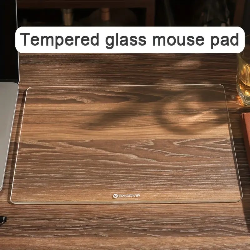 XXL Premium Tempered Glass Mouse Pad - Gaming E-sports Professional Pad, Smooth Desk Pad