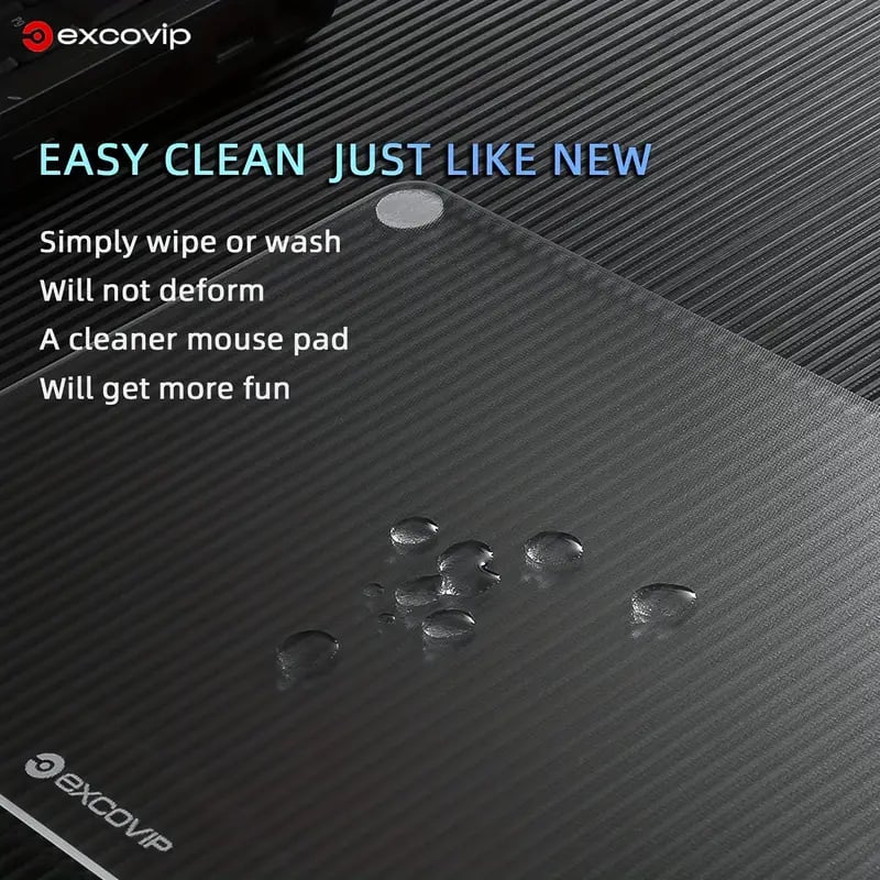 XXL Premium Tempered Glass Mouse Pad - Gaming E-sports Professional Pad, Smooth Desk Pad