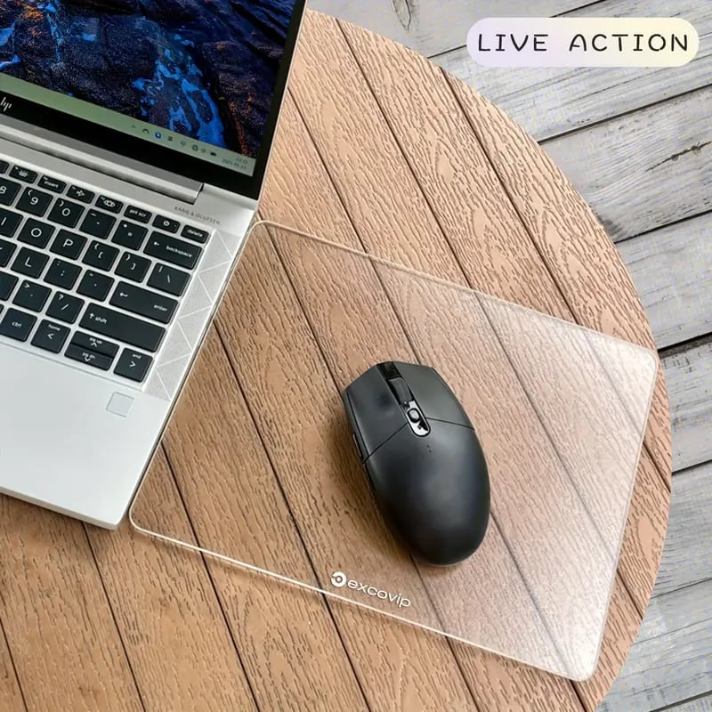 XXL Premium Tempered Glass Mouse Pad - Gaming E-sports Professional Pad, Smooth Desk Pad