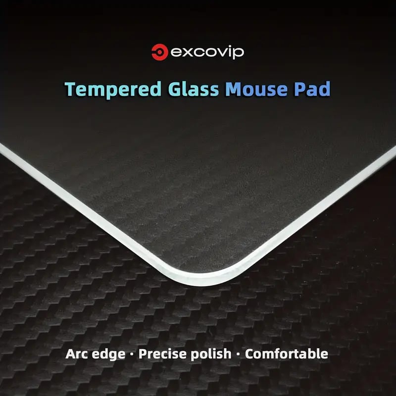 XXL Premium Tempered Glass Mouse Pad - Gaming E-sports Professional Pad, Smooth Desk Pad