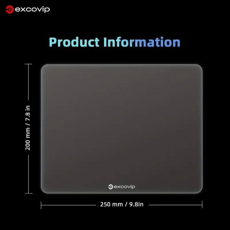 XXL Premium Tempered Glass Mouse Pad - Gaming E-sports Professional Pad, Smooth Desk Pad