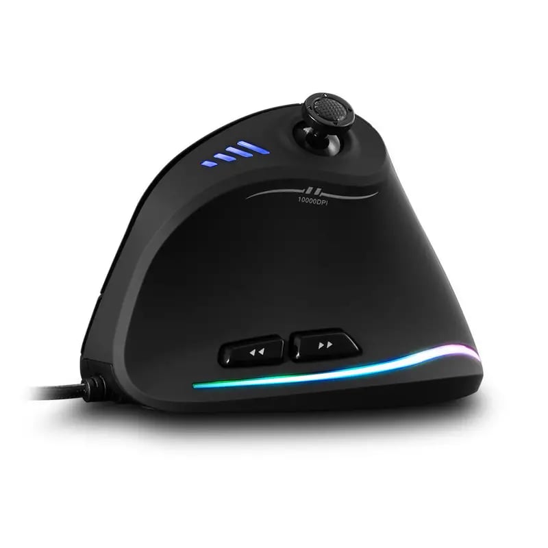 Master C18 Rocker Vertical Gaming Mouse - Wired E-sports Mouse, Custom Macro Programming