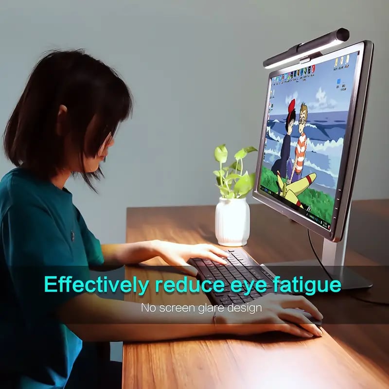 USB Monitor Light - RGB Gaming LED, Touch Control, Stepless Dimming, Eye Protection, Space-Saving