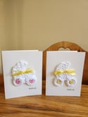 Stroller Newborn Baby Greeting Card Crochet