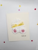 Stroller Newborn Baby Greeting Card Crochet