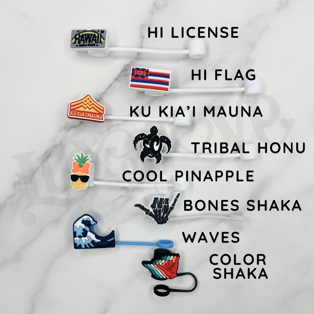 Image of Hawaii Kine Tings Straw Caps