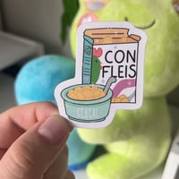 Con Fleis Quote Spanish Sticker 