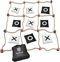 SWOOC Games - Giant Tic Tac Toe Outdoor Game | 3ft x 3ft | Instant Setup,
