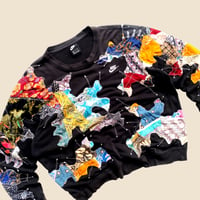 Image 3 of REWORKED NIKE BATIK PATCHWORK SWEATSHIRT SIZE XL BOXY