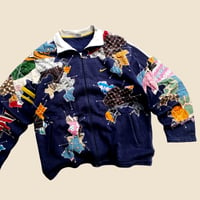 Image 2 of REWORKED NIKE 90S BATIK PATCHWORK ZIP JACKET SIZE L/XL