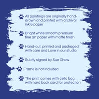 Image 9 of German Shorthaired Pointer Hunter Print (Blue)