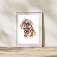 Image 4 of Yellow Labrador Rosie Print
