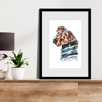 Image 2 of Sharpei and Beagle mixed Rex Print