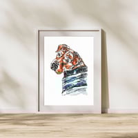 Image 4 of Sharpei and Beagle mixed Rex Print
