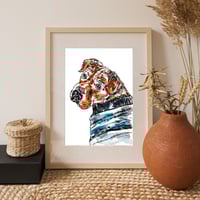 Image 6 of Sharpei and Beagle mixed Rex Print