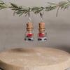 'Fog over the Lake' Diorama Earrings