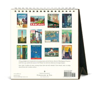 Image 3 of Cavallini & Co. Chicago 2025 Easel Desk Calendar, 6.5"x6.5" 