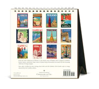 Image 3 of Cavallini & Co. Italia 2025 Easel Desk Calendar, 6.5"x6.5" 