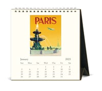 Image 2 of Cavallini & Co. Paris 2025 Easel Desk Calendar, 6.5"x6.5" 