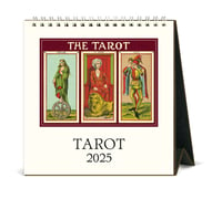 Image 1 of Cavallini & Co. Tarot 2025 Easel Desk Calendar, 6.5"x6.5"